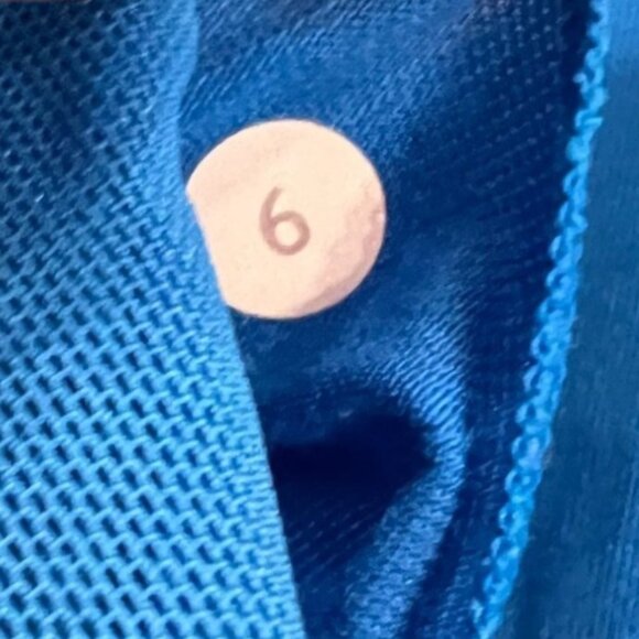 Lululemon Power Y Tank Pipe Dream Blue Size 6 Yoga Gym Athlete Train Pilates - Picture 7 of 8